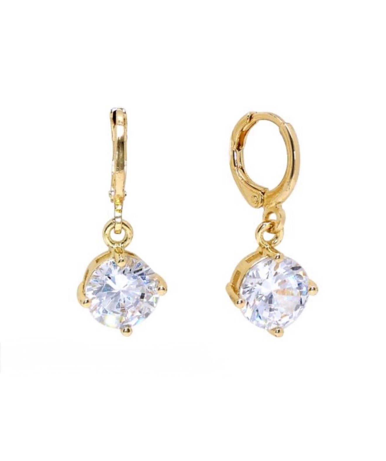 Aretes huggies Cubic zirc dorado