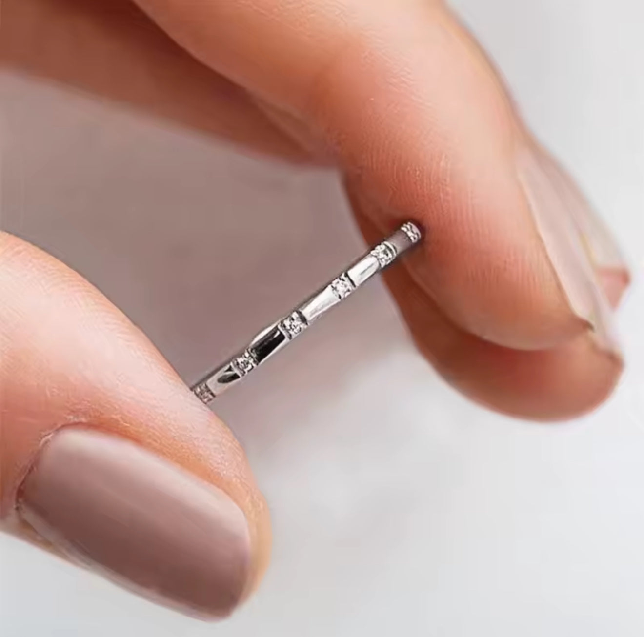 Anillo belle plateado