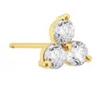 Piercing triple zirc oro 10k