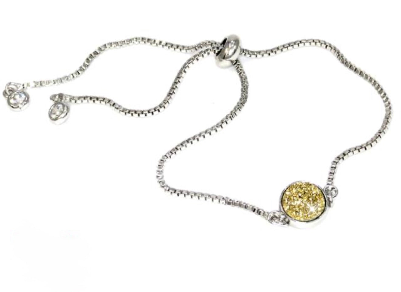 Pulsera druzzy dorada