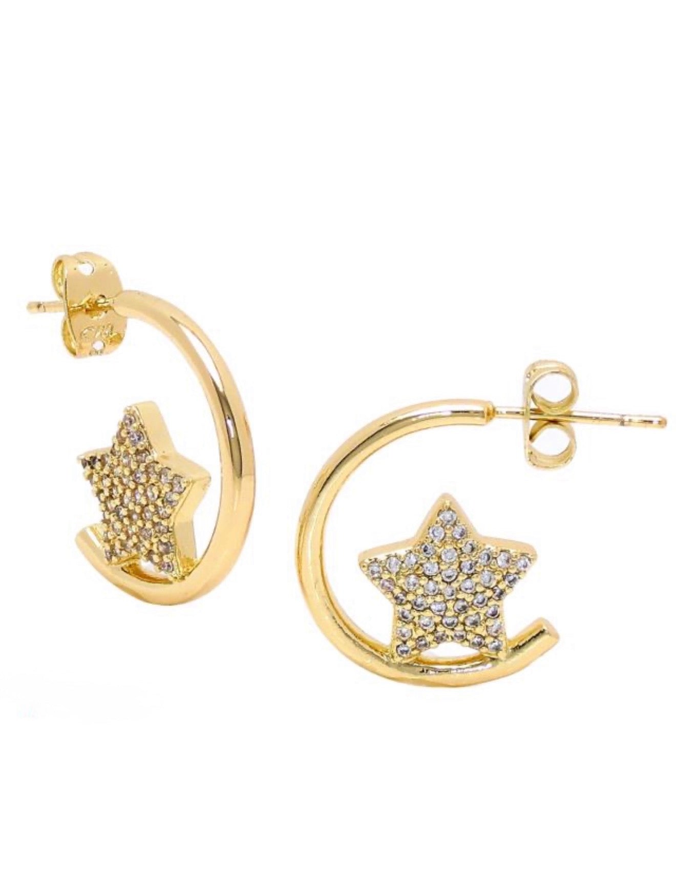 Arracadas estrella micropave