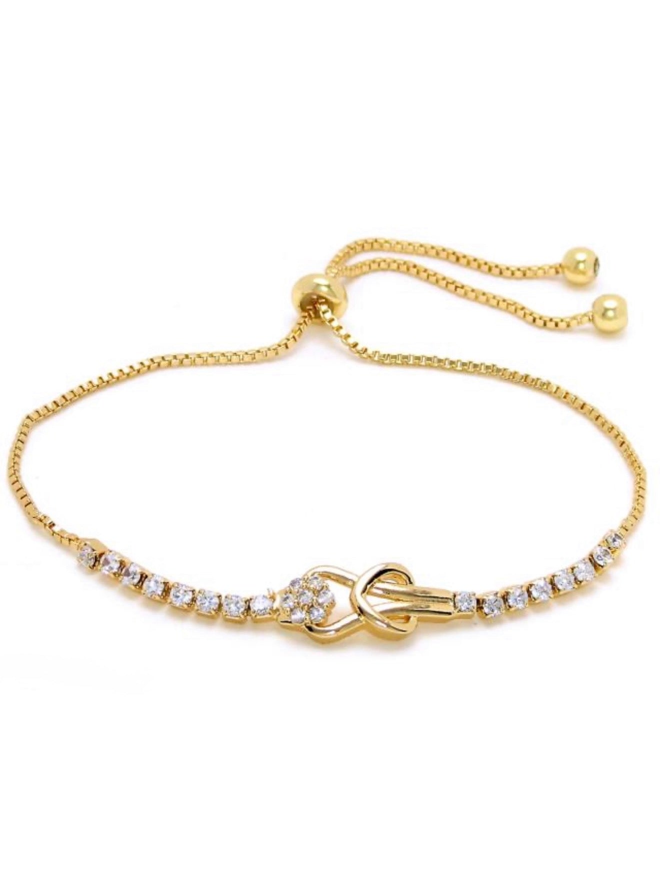 Pulsera nudo zirc ajustable