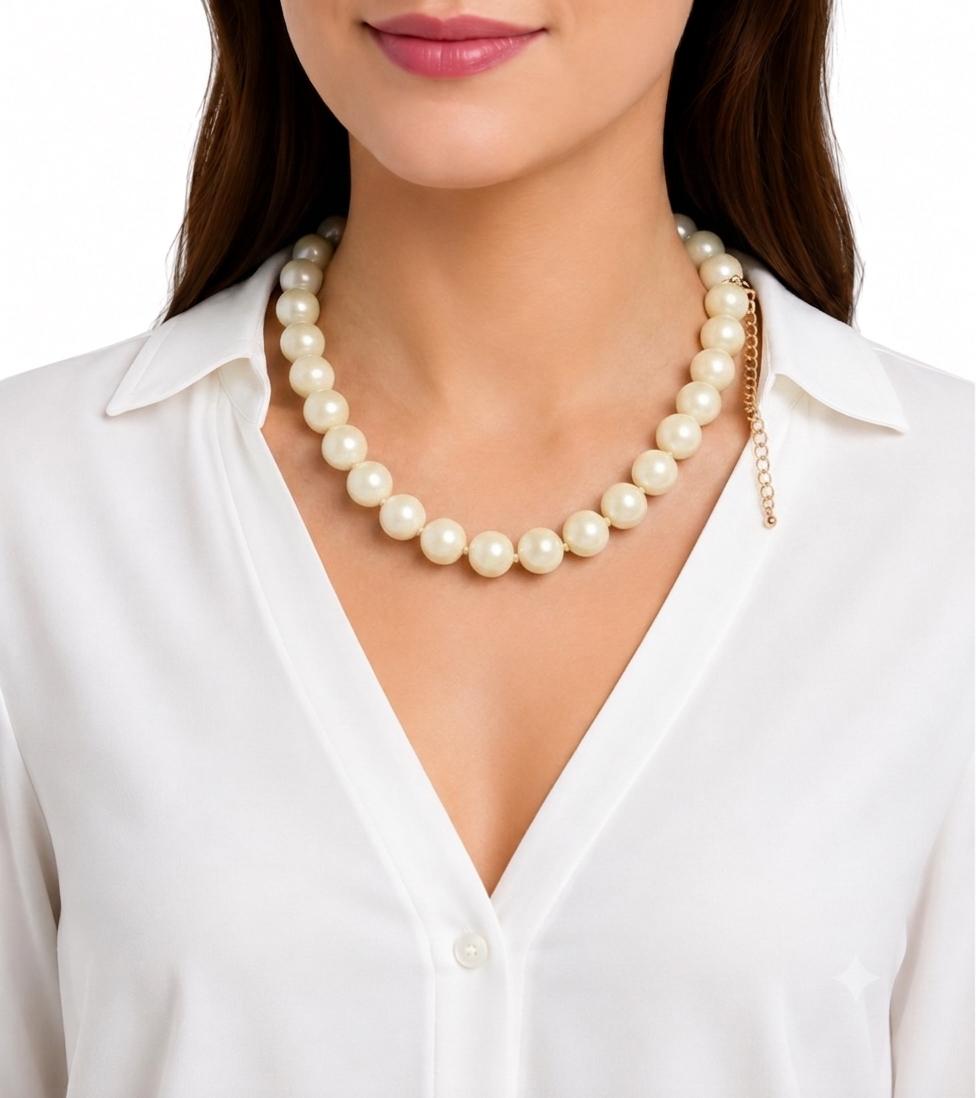 Collar Ginebra blanco