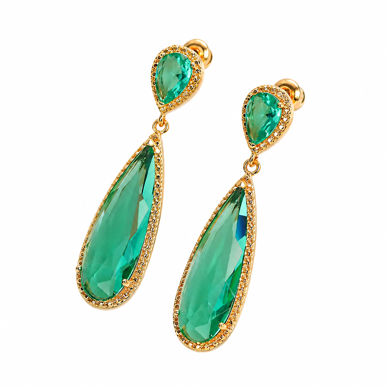 Aretes esmeralda