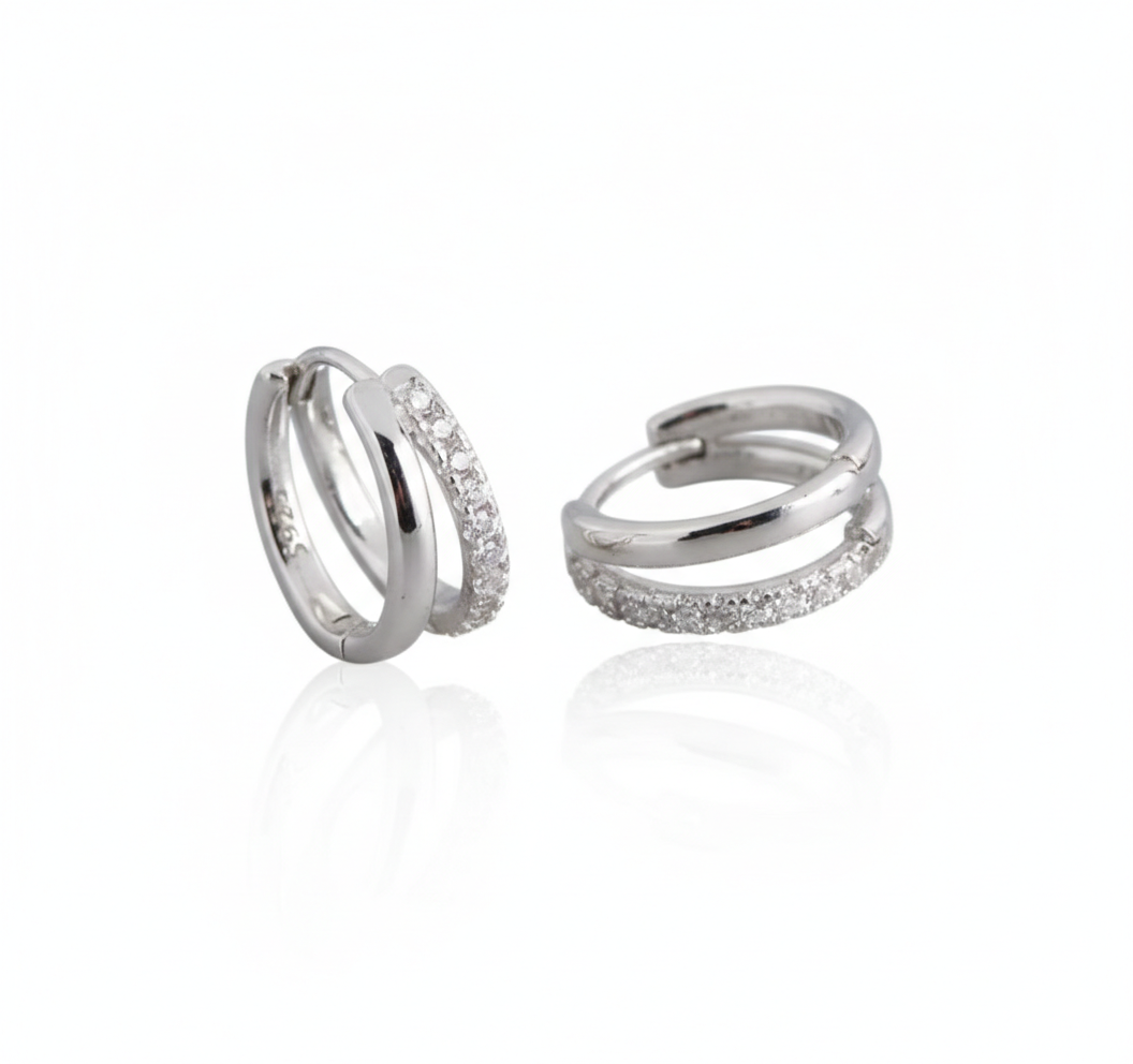 Lorena hoops silver
