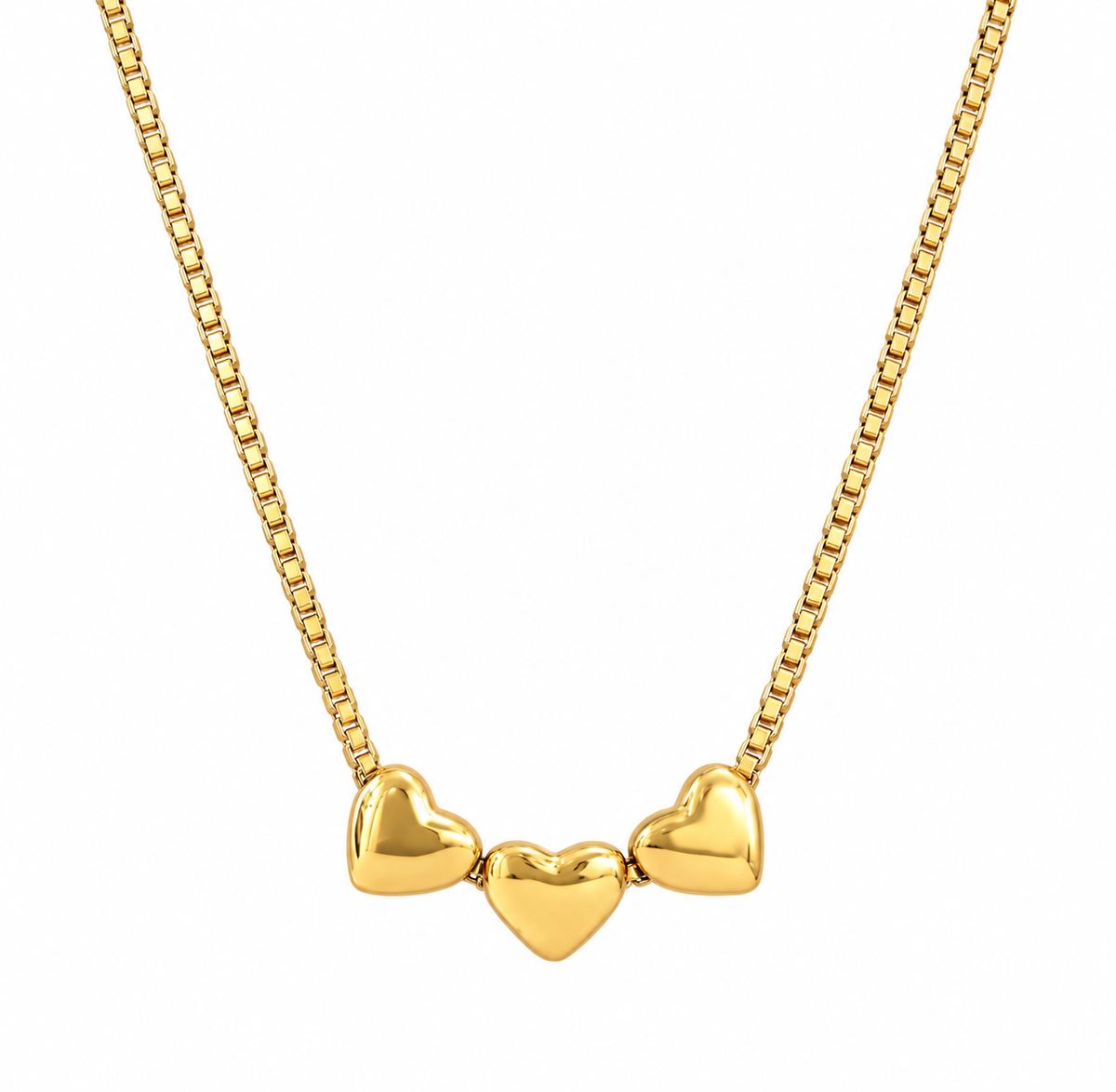 Cadena 3 corazones