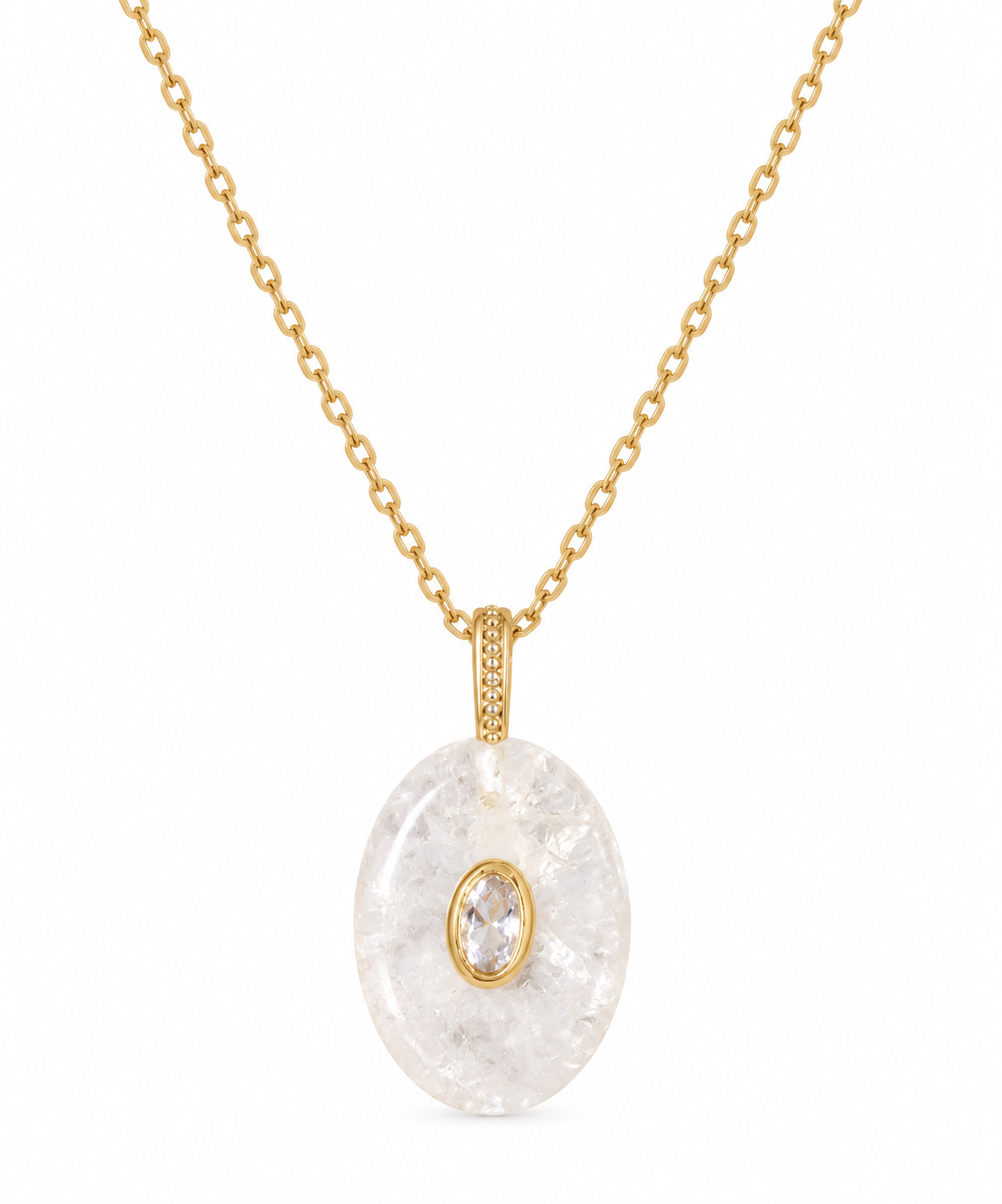 White Stone Necklace