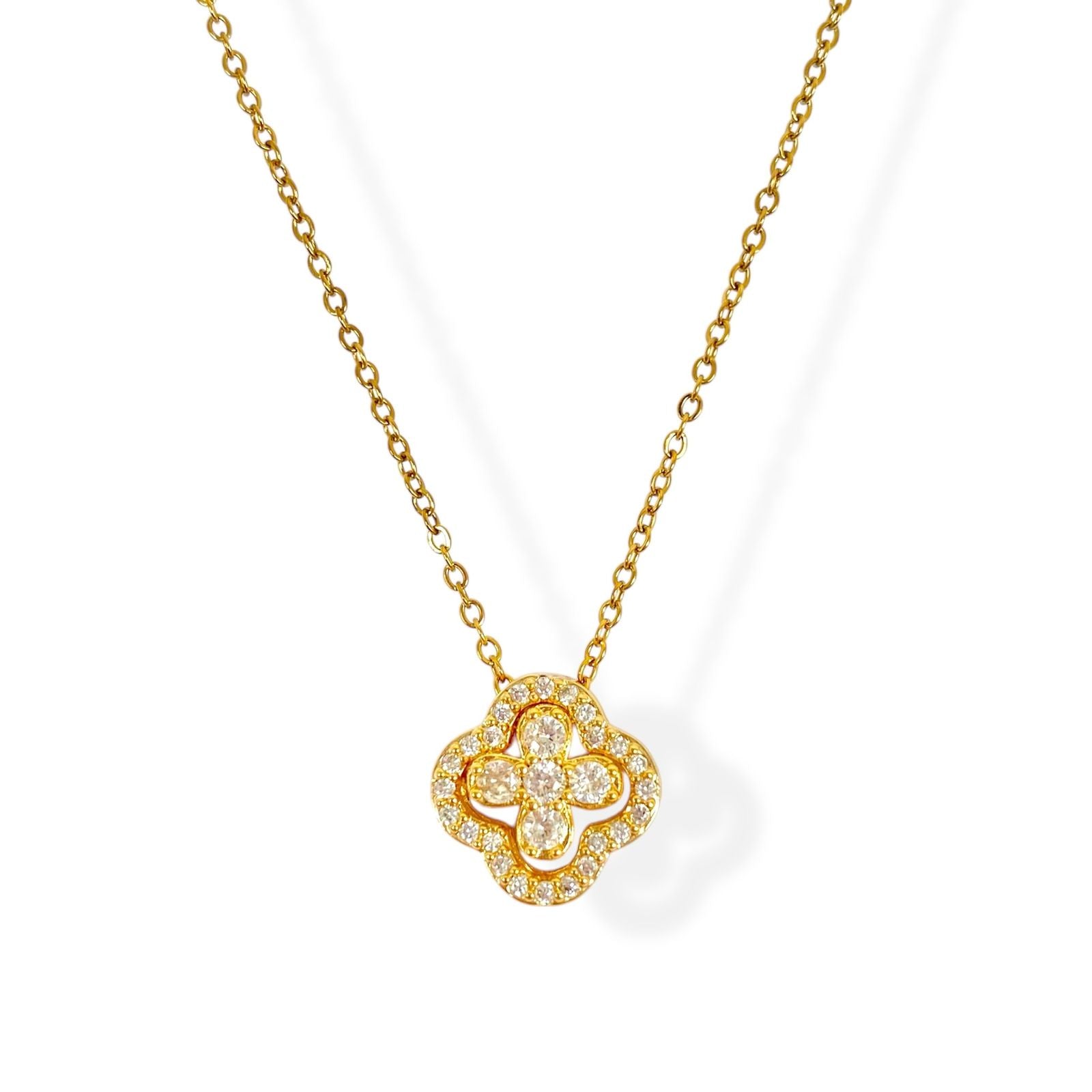 Trebol Gold Necklace