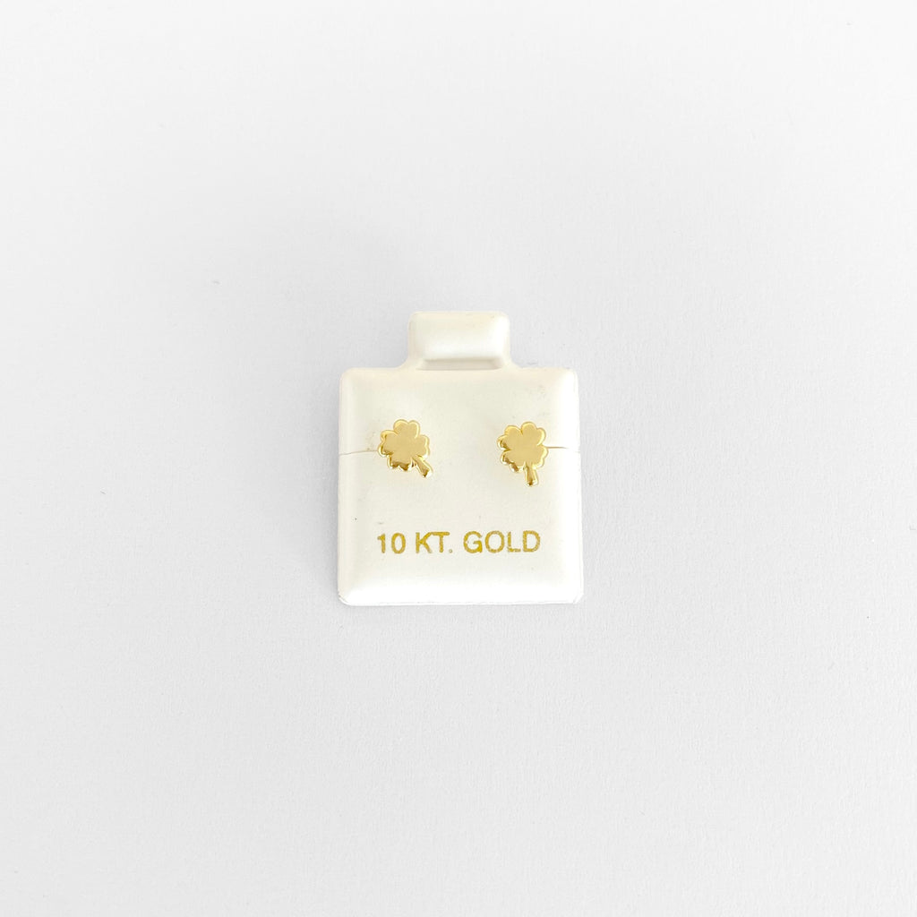 Broqueles trébol ORO10K