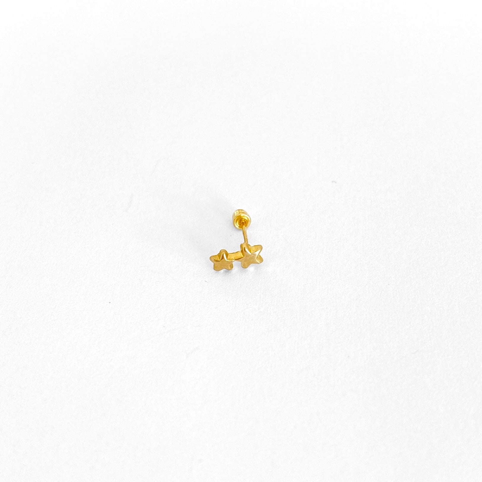 Piercing doble Estrella Oro10K