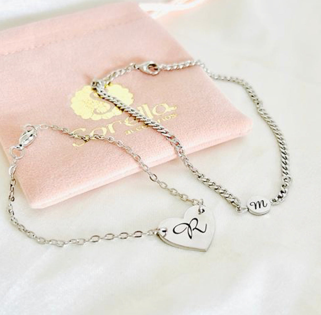 Sorella Silver Initial Bracelet