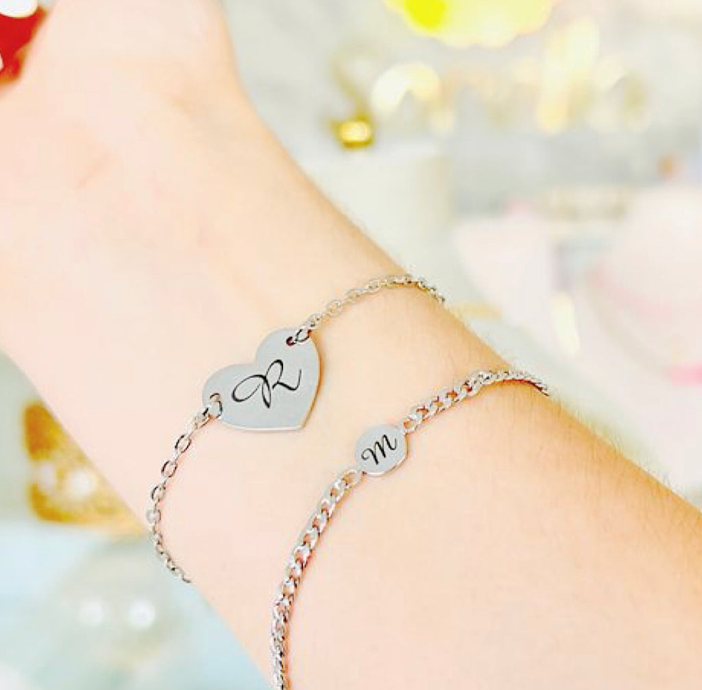 Sorella Silver Initial Bracelet