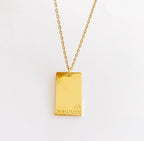 Cadena placa rectángulo