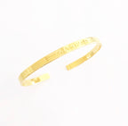 Pulsera Brazalete dorado personalizado