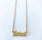 Cadena signo zodiacal gotico