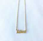 Cadena signo zodiacal gotico