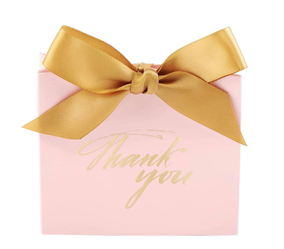 Caja de regalo rosa liston