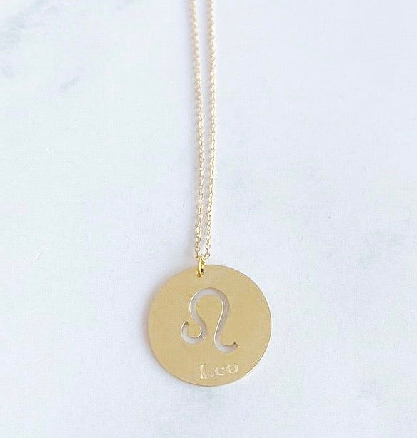 Cadena signo zodiacal medalla