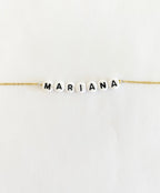 Pulsera nombre blanco