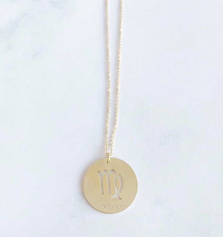 Cadena signo zodiacal medalla
