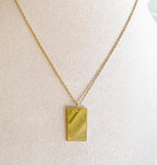 Cadena placa rectángulo