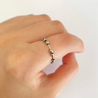 Anillo anti-ansiedad plateado ajustable