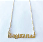 Cadena signo zodiacal gotico