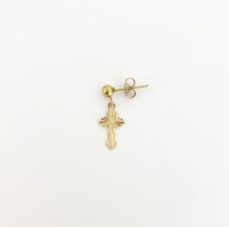 Piercing cruz colgante
